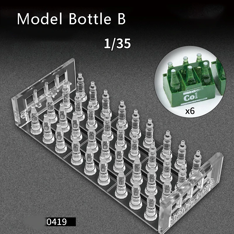 1/35 Model For Cola Bottle A And B Scale Model Scene Production Accessories Hobby Making Tools Diorama Kit Modeling