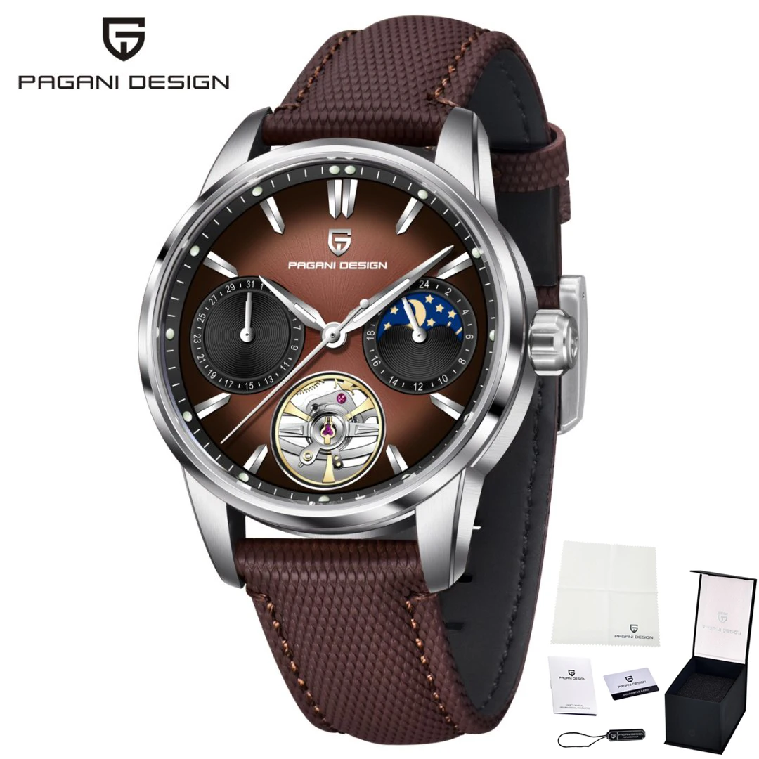 Automatic Mechanical Tourbillon Watch for Men