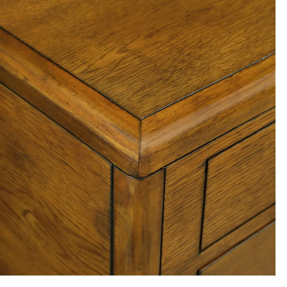 Couchtisch mit 4 Schubladen, rustikaler Mitteltisch mit dekorativen Nietenbeinen