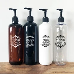 Vintage Canisters Labels Decals Hand Soap, BODY WASH, MUD MASK Label Vinyl Art Sticker Farmhouse Toilet Bathroom Labels