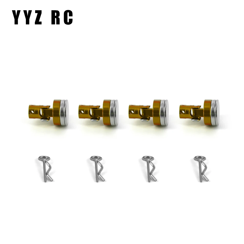 Magnetyczny Stealth Invisible Body Post Mount Contact Shell Column + Clips Metal For Axial Scx10 Upgrade Parts Rc Car Accessories