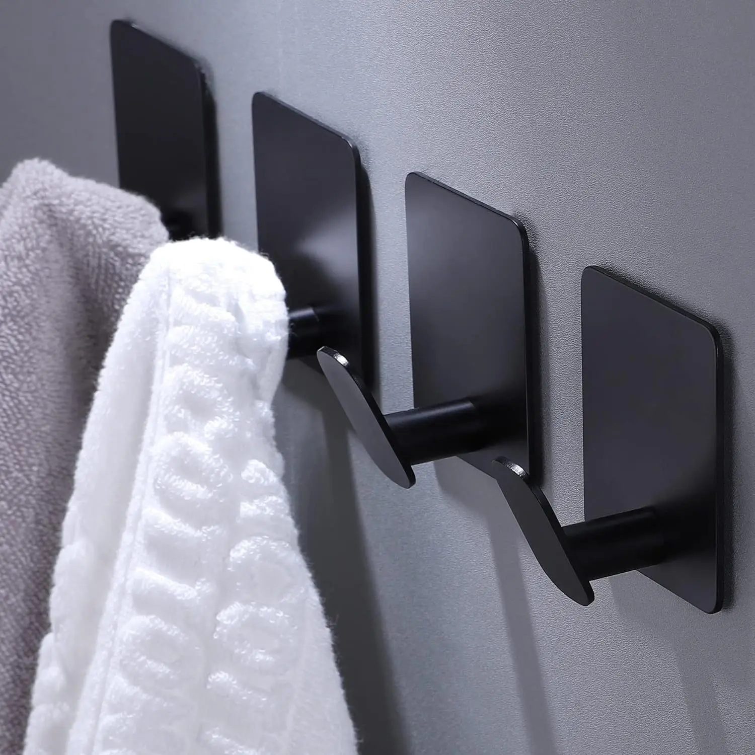 1/4pcs Stainless Steel Bathroom Hardware Towel Bar Coat Hook Set for Bedroom Washroom Home Storage Organizing Accessories
