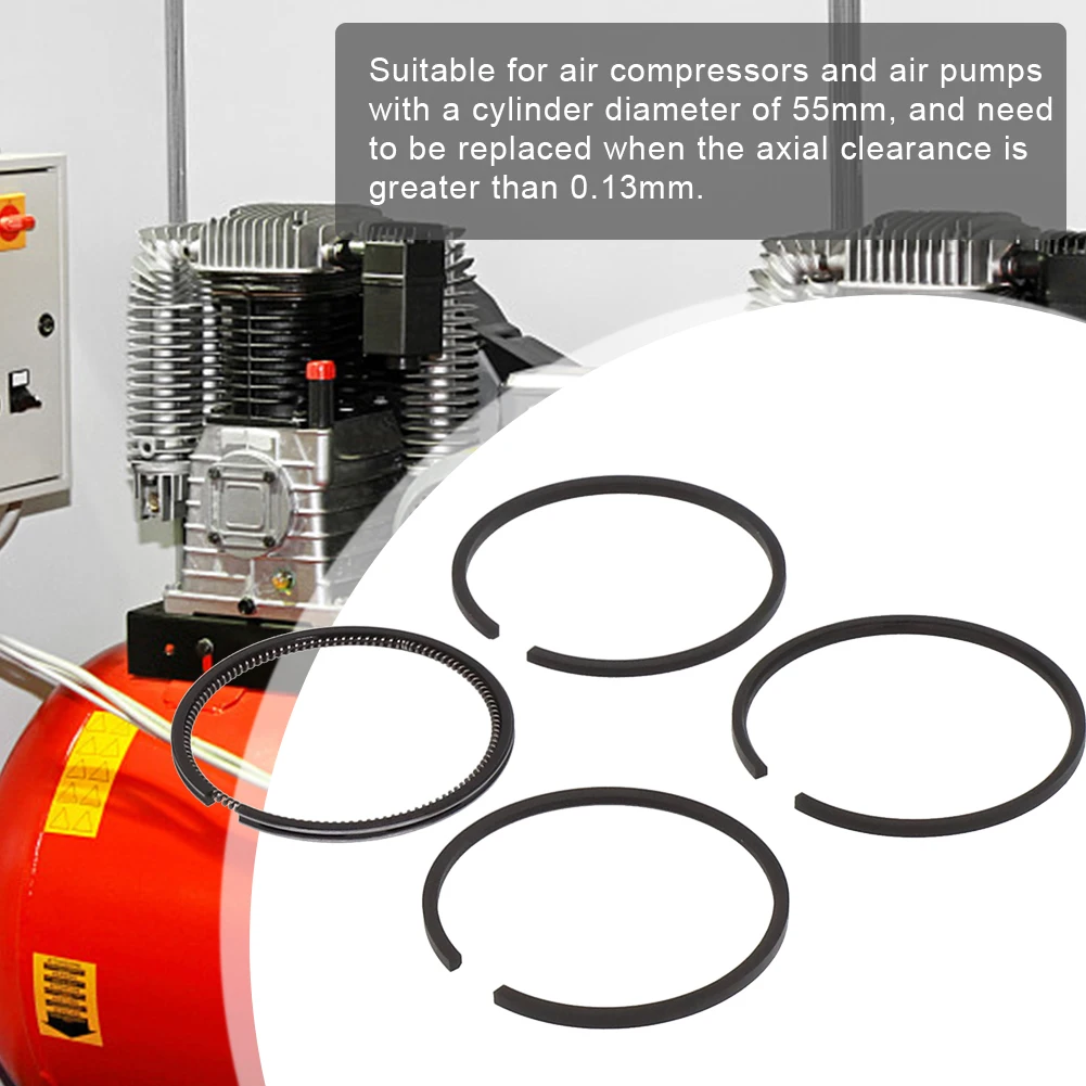 

Piston Ring Air Compressor 55 Piston 58mm / 2.3in Accessories Convenient For 55mm Pneumatic Drive Air Compressors