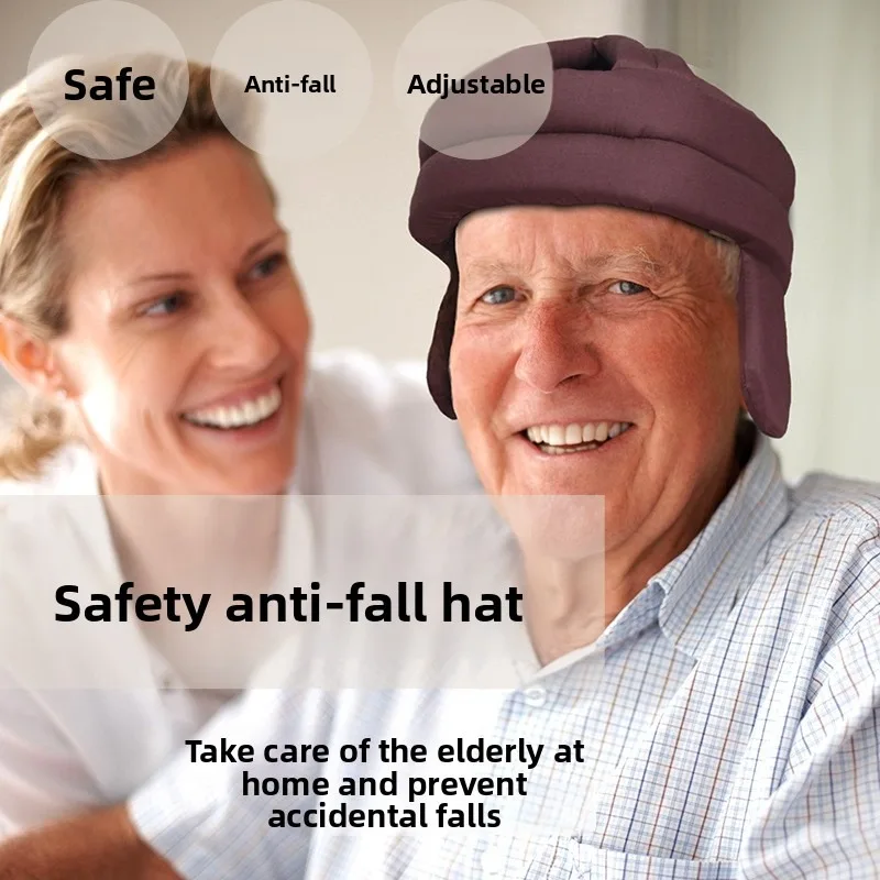 Proteção contra queda chapelaria adultos idosos anti colisão capacete de segurança algodão ajustável cabeça guarda idosos uso diário interior ao ar livre