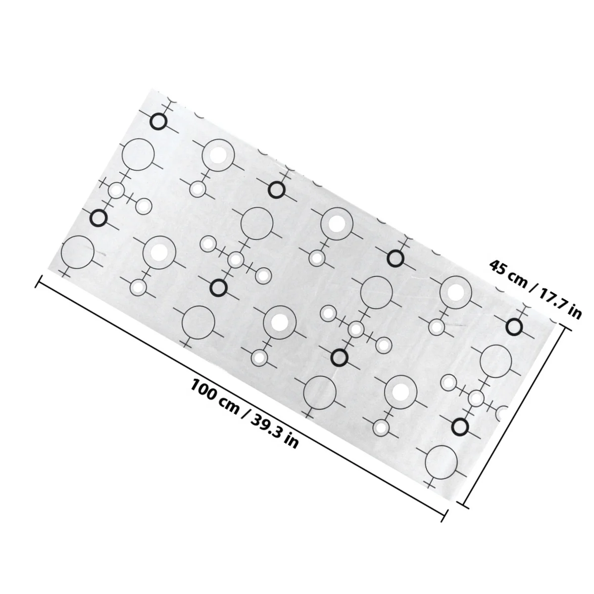 أبيض وأسود قطاع نافذة الفيلم 100x45 سنتيمتر ملصق ذاتي اللصق للخصوصية الديكور البلاستيكية نافذة لاصق الفيلم