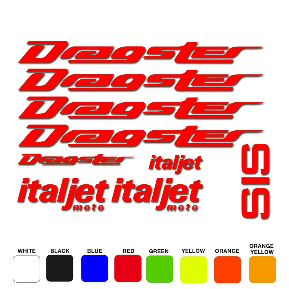 For Italjet Dragster 50 70 125 172 180 Decals / Stickers - ALL colours available