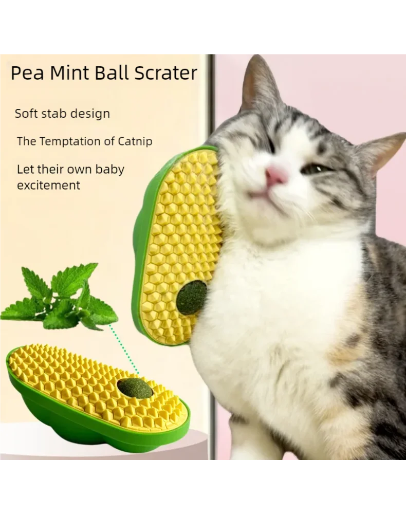 

New Pea Scratcher Cat Scratching Mint Ball Toy Scratcher Cat Scratcher Board Cat Toy