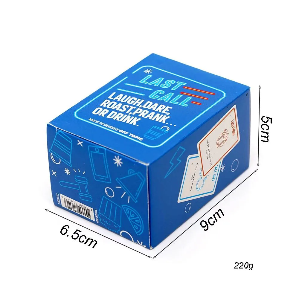 Last Call Drinking Card Game Hilarious Card Game for Parties Drink Laugh Dare Game Cards for Parties and Group Game