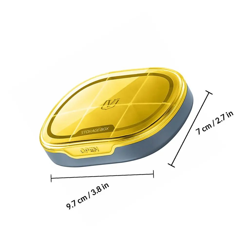 6-Section Pill Storage Box Lightweight Portable Medicine Organizer Bpa-Free Plastic Sealed Travel Container for Office Home
