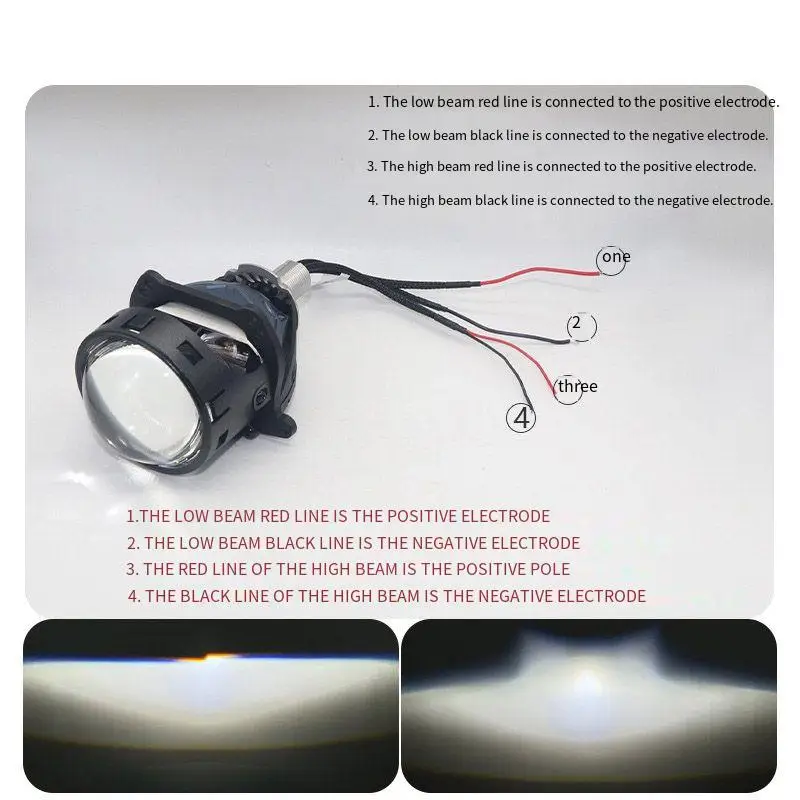 

High Power 3 Inch Bi LED Projector Lens for Car Headlight Retrofit 12V 70W 6000K 300% Brightness