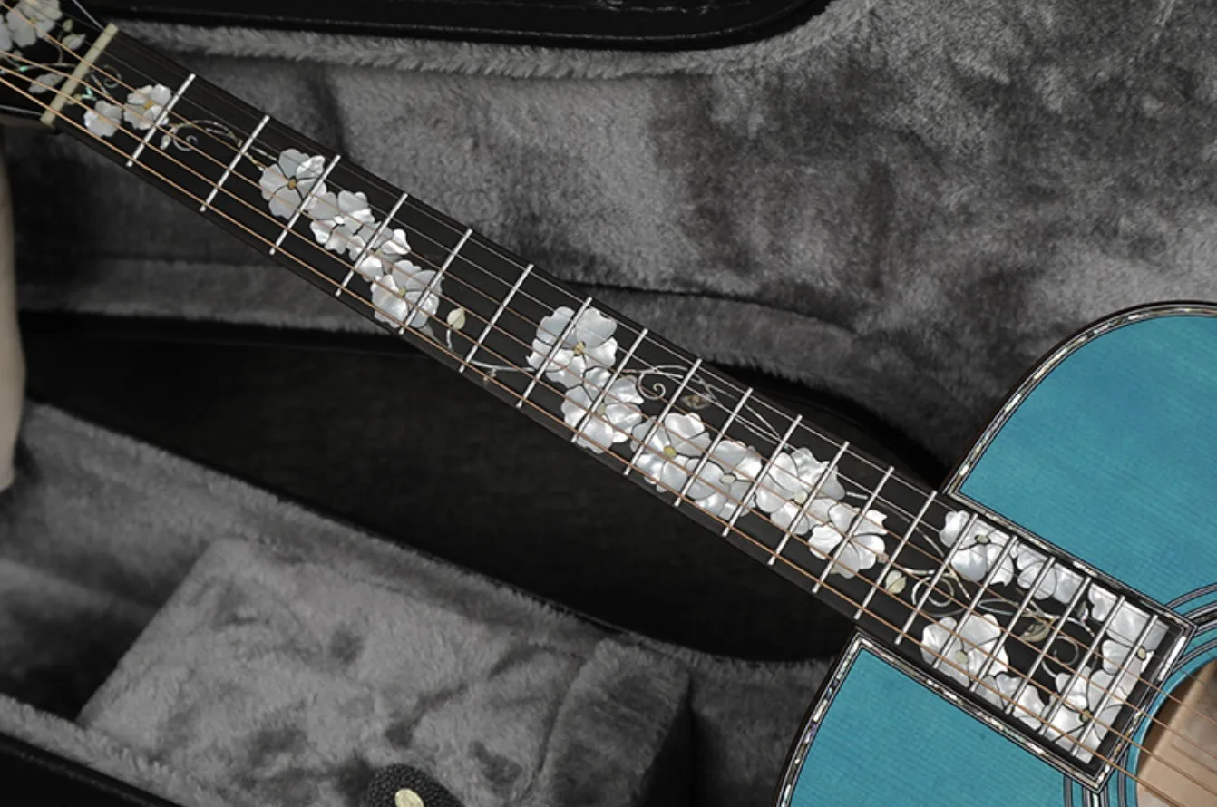 Custom 41 inch All Solid wood 5 A spruce with Master grade Adiron spruce acoustic guitar