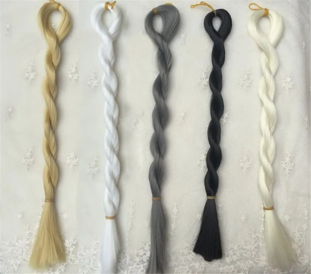 DIY BJD Doll Hair Grafting SD Doll Wigs Multi-color 80cm Hair Pieces for Choose Doll Accessories