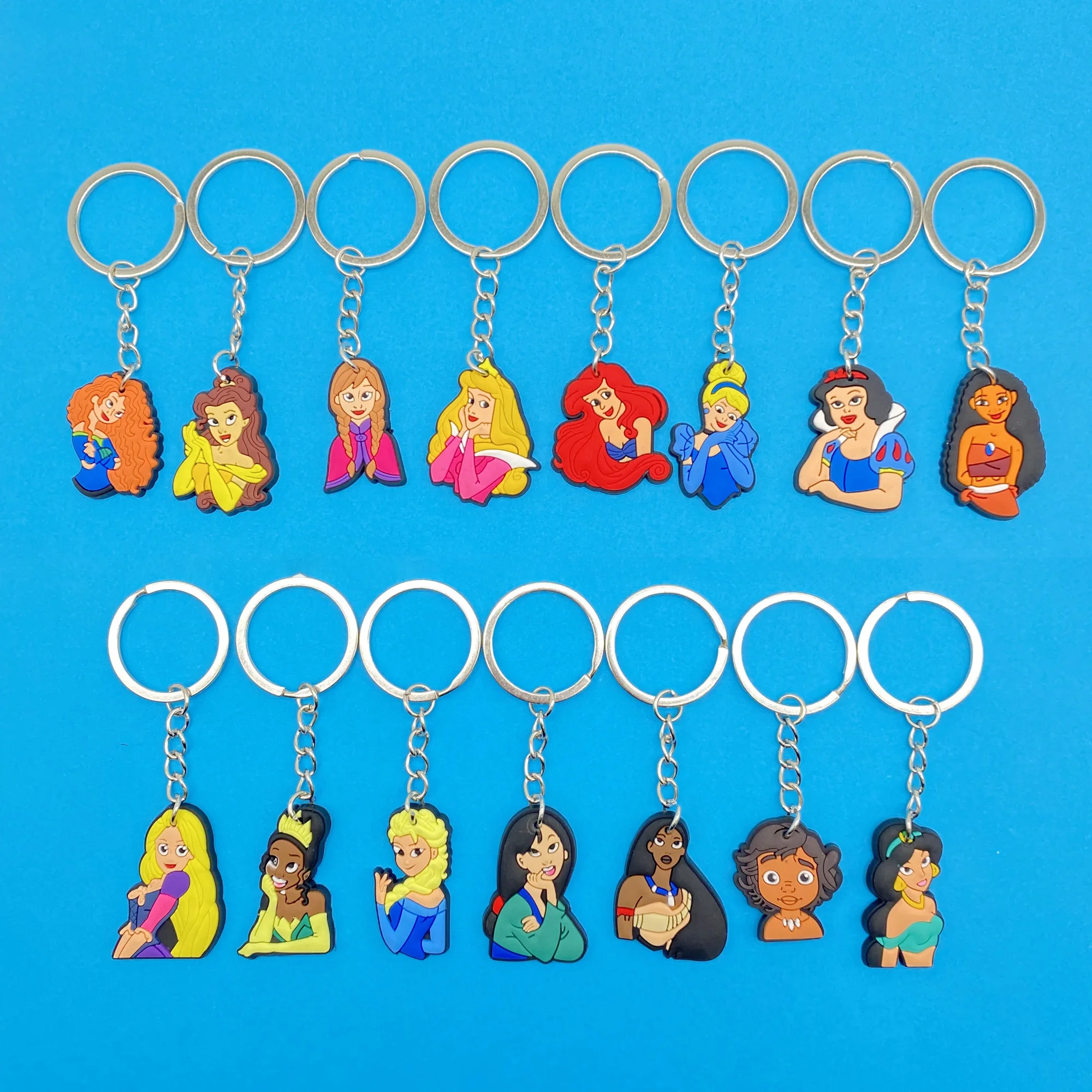 

15Pcs/Set of PVC anime keychains, cute cartoon keychains,key ring Key chain party gifts, gift bags, birthday party supplies