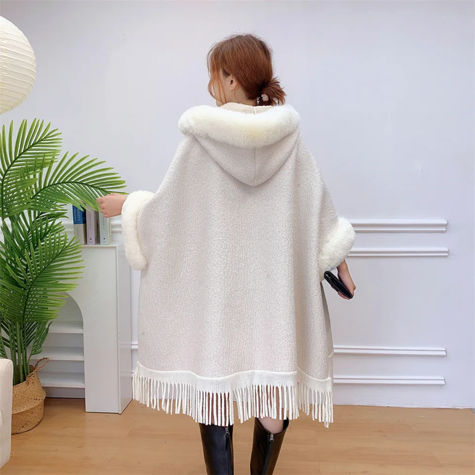 ジャケット・アウター wool cachemir hood far poncho buckle y2k S5dba18b831814e47842f322b3f564