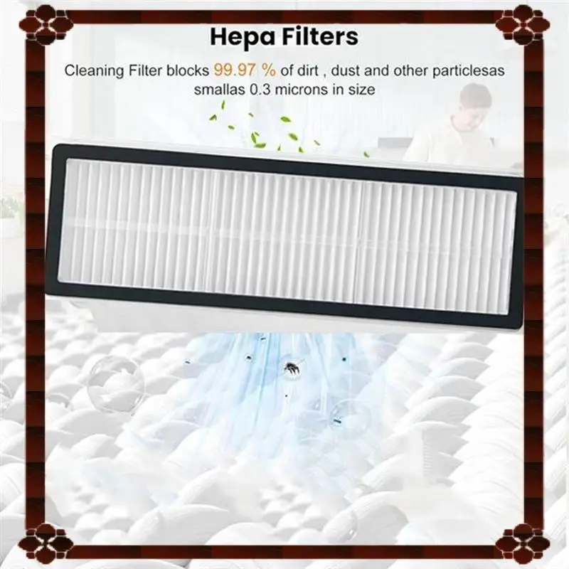 تسليم 24 ساعة لشاومي X20 Max/X20 Pro/D109GL/D102GL 4 قطعة مرشحات بديلة-ملحقات المكنسة الكهربائية مرشح مكنسة كهربائية الاسمية