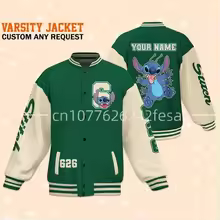 Custom Stitch And Angel Baseball Jacket