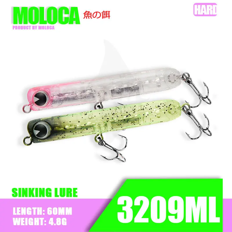 Micro Wobble Sinking Pencil Fishing Lure 60mm 4.8g Mackerel Full Water Isca Artificial Shad Bass Lures Leurre Fishing Equipment