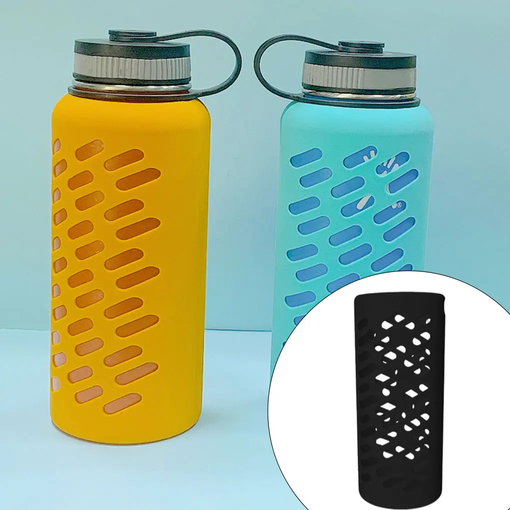 Аксессуары для силиконовых чехлов, профессиональные однотонные защитные колпачки с защитой от царапин, замена для 18-32-40 унций, синий S