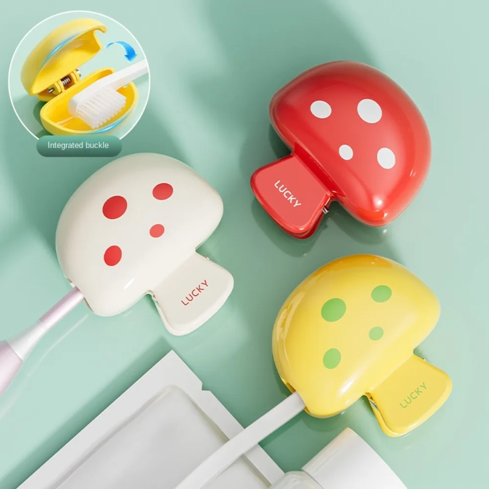 

New Mushroom Travel Toothbrush Storage Clip Portable Dustproof Toothbrush Cover Electric Toothbrush Storage Rack Gifts