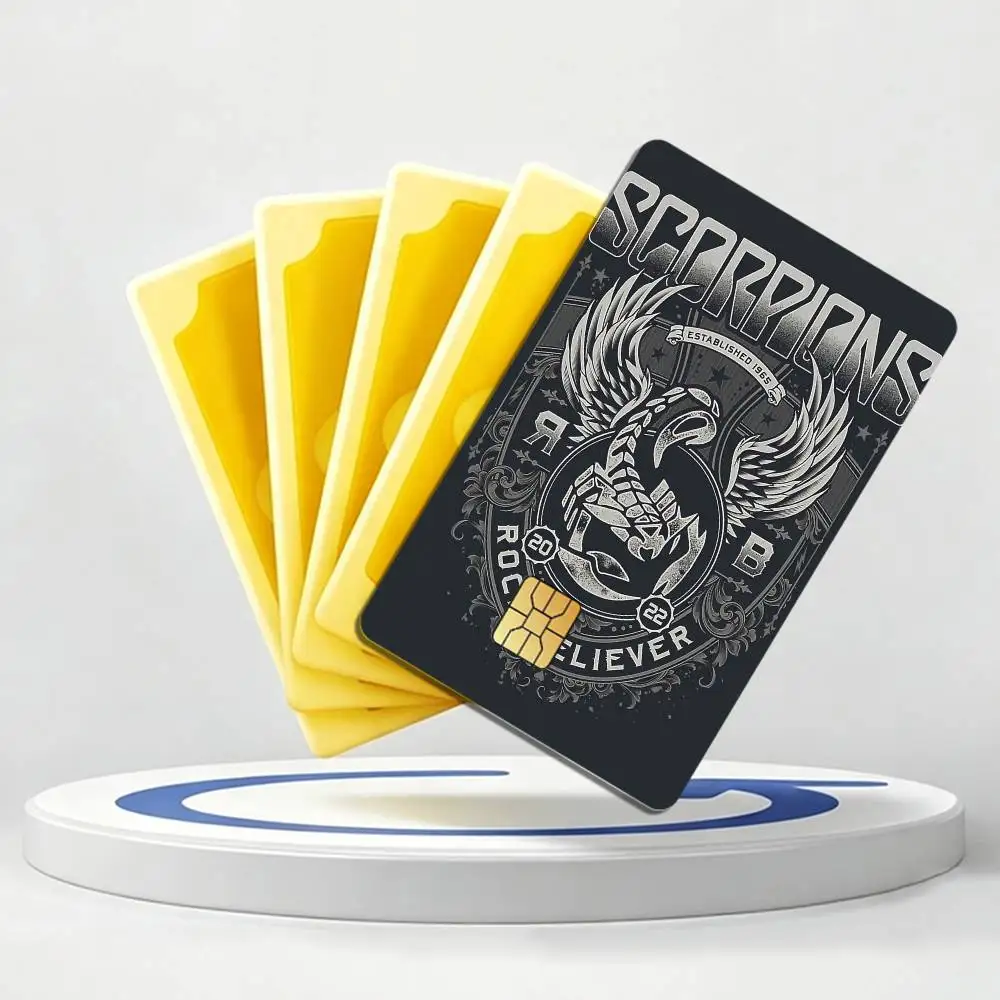 Hard Rock S-Scorpions HD-Printed Card Stickers for Bank Access Protective Waterproof Film Cover Sticker Gift