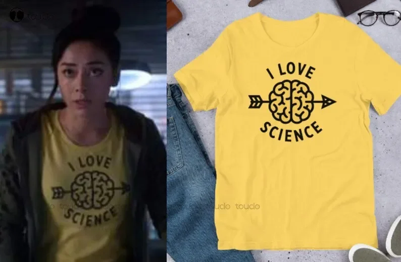 

Футболка унисекс I Love Science Ella Lopez Aimee Garcia Lucifer сезон 5, футболки унисекс с цифровой печатью для взрослых и подростков