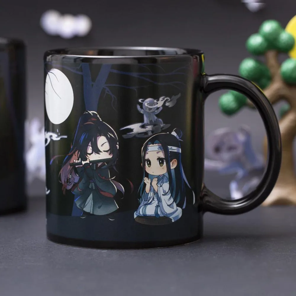 Anime Grandmaster Of Demonic Cultivation MDZS Wuxian Wangji Fashion Thermochromic Ceramic Coffee Water Mug Cup Cosplay Xmas Gift