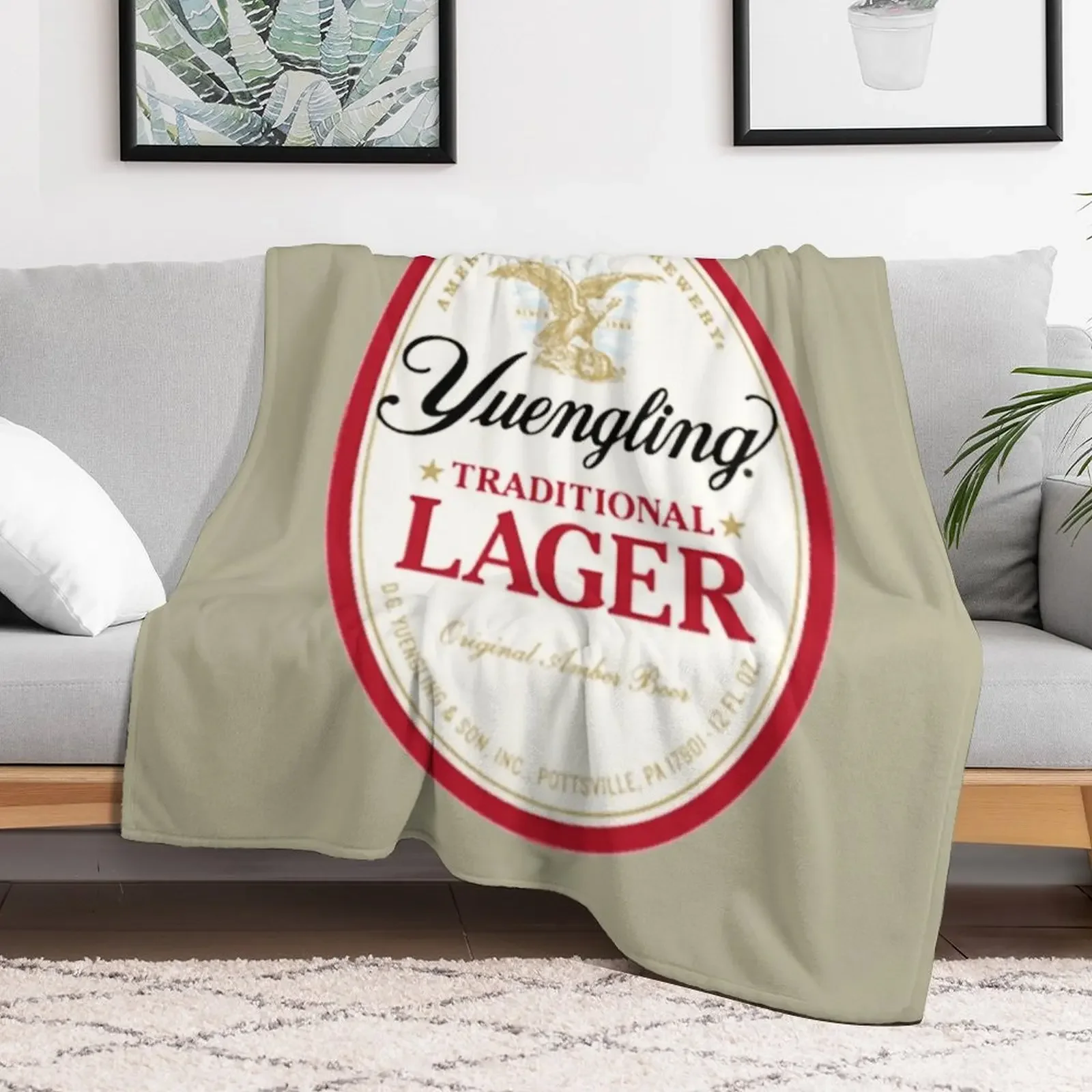 BEST SELLING - Yuengling Throw Blanket Luxury Designer Soft Plush Plaid Multi-Purpose Decorative Beds Blankets