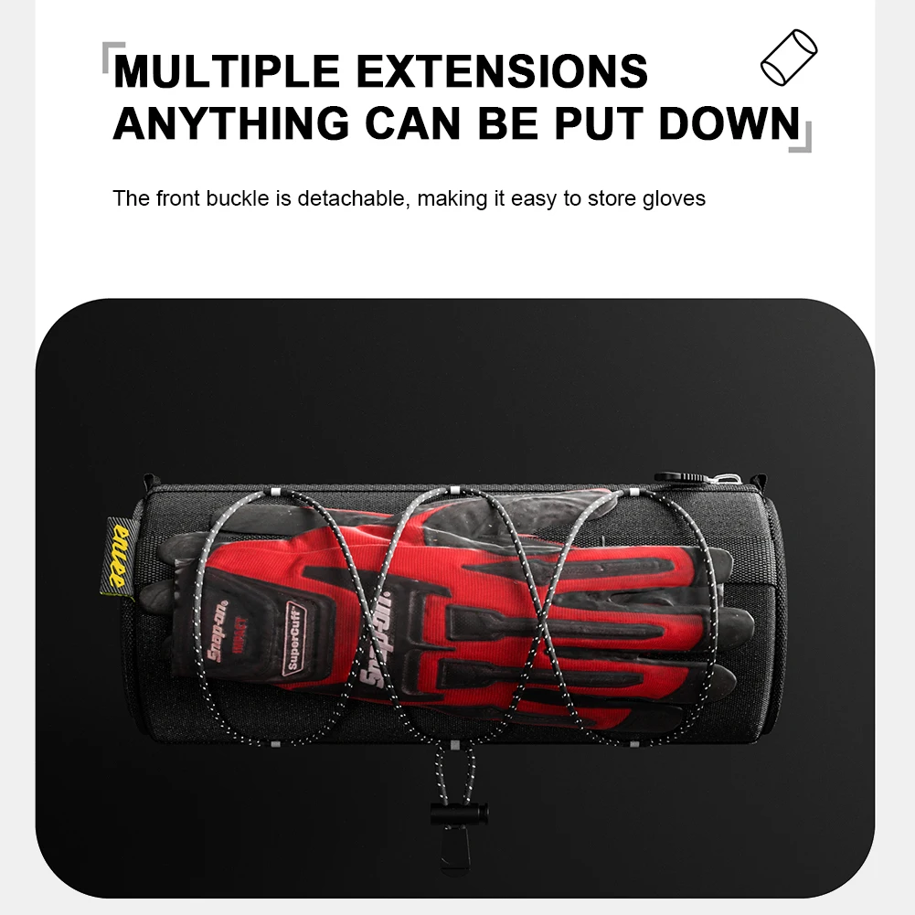 2.2L إطار دراجة حقيبة بسلال متعددة جيوب دراجة هوائية جبلية حقيبة أمامية متعددة الوظائف حقيبة كتف محمولة لركوب الدراجات في الهواء الطلق #6