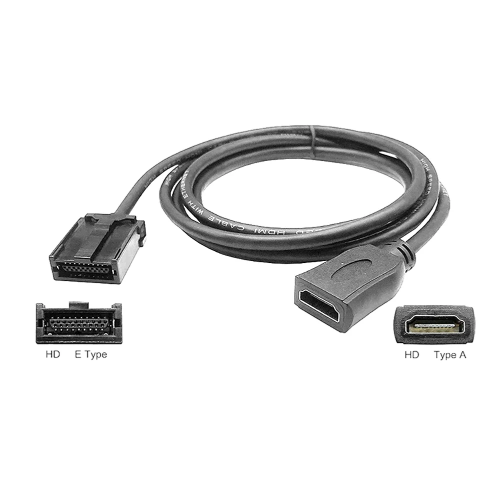 สายเคเบิลที่รองรับ HDMI ประเภท E เป็นสายวิดีโอ HD สำหรับรถยนต์แบบตัวผู้ ประเภท E เป็นสายอะแดปเตอร์ที่รองรับ HDMI แบบตัวเมียสำหรับยานพาหนะรถยนต์