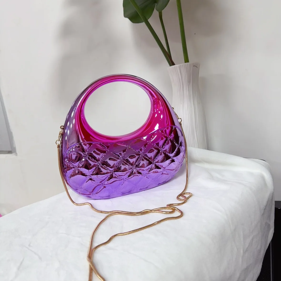 

Acrylic Goose Egg Purses For Women Luxury Designer Handbags Fashion Party Clutch Bags Evening Clutch Bag