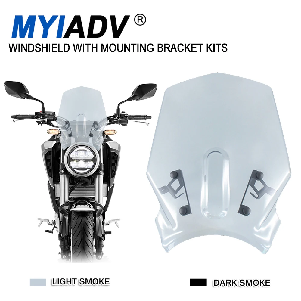 

Windshield For Honda CB 125R 250R 300R CB125R CB250R CB300R 2018-2020 2021 NEO Sports Cafe Motorcycle Windscreen Wind Deflector