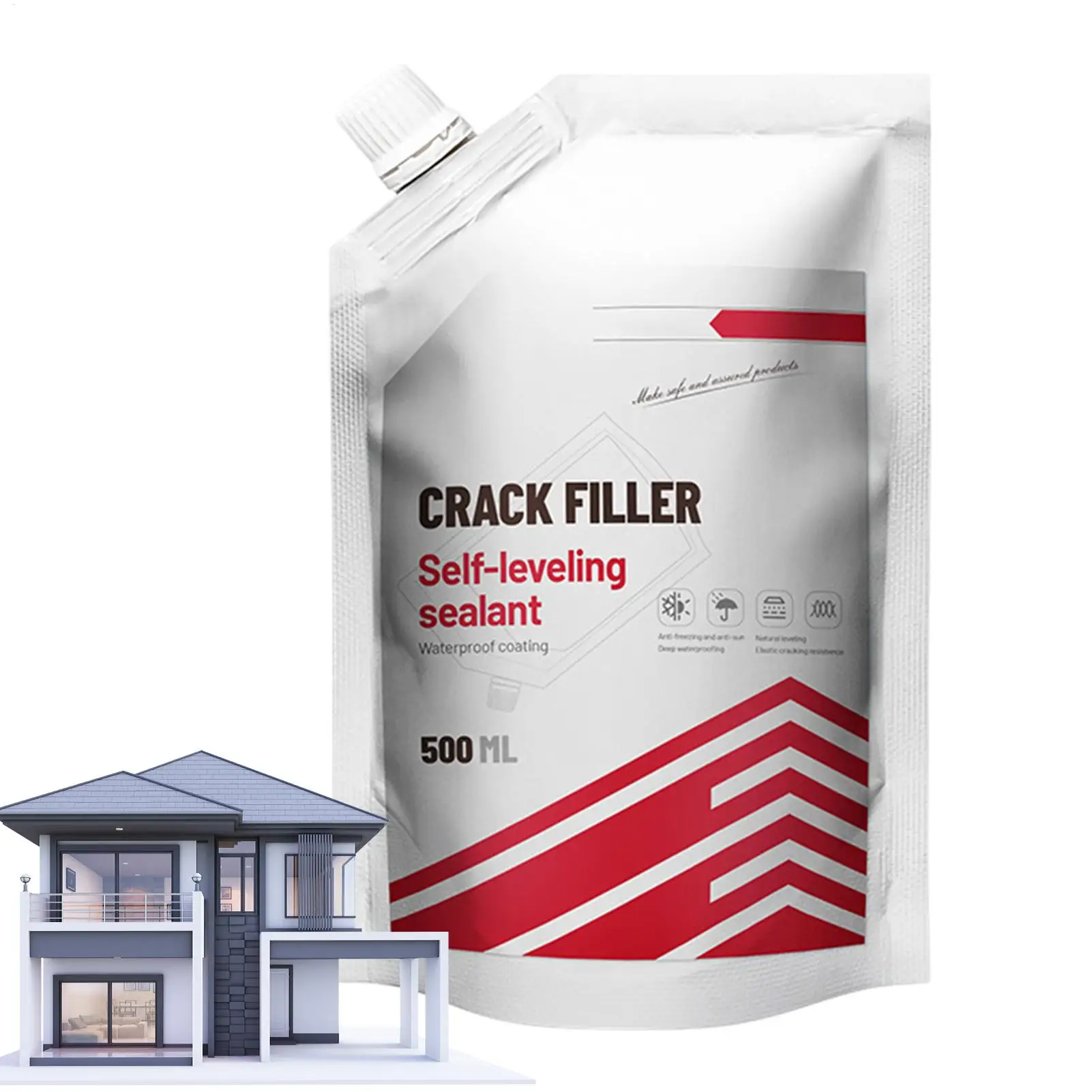 500mlSealant Roof Floor Caulking Glue For Concrete Joint Filling Sealant Crack Filler Repair Caulk Resistant Wall Joint Adhesive