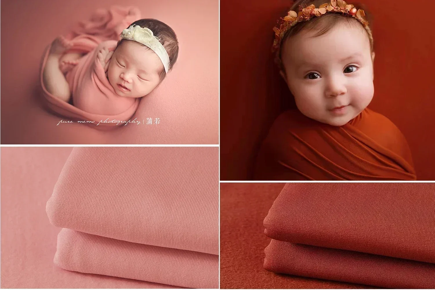 Blanket Fabric for Newborn Photography Bean Bag Cover Photo Props Backdrop Backdround Stretch Photoshoot Wraps Shoot Studio