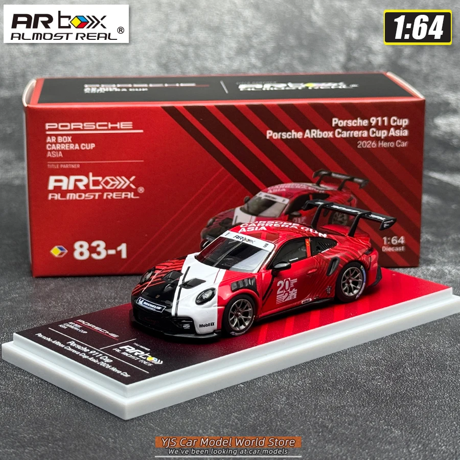 AR BOX diecast model 1/64 Porsche 911 Cup Asia - Porsche Carrera Cup 2026 Hero Car automodel stcollectie