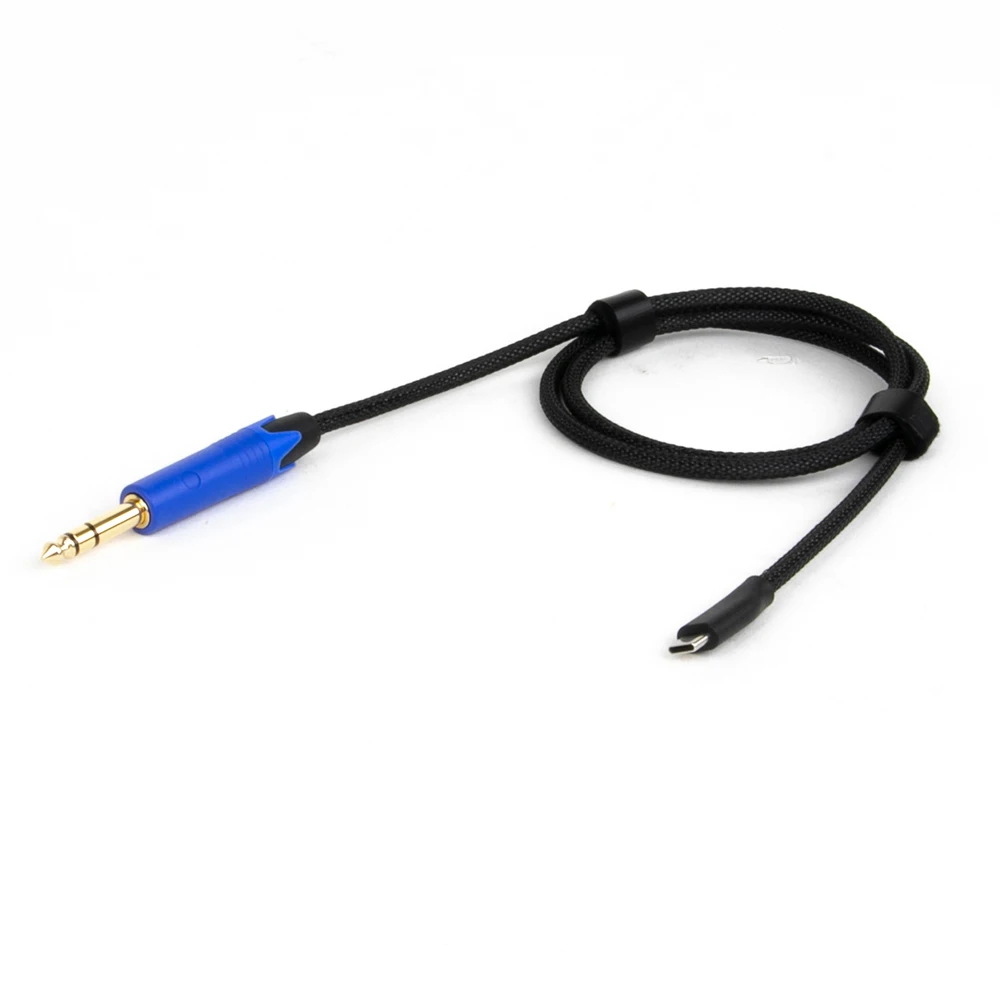 USB Type C to 6.35/6.5mm 1/4 inch TRS Male Audio Cable Adapter Stereo Cord Compatible with Amplifier,Speaker,Mixing Console