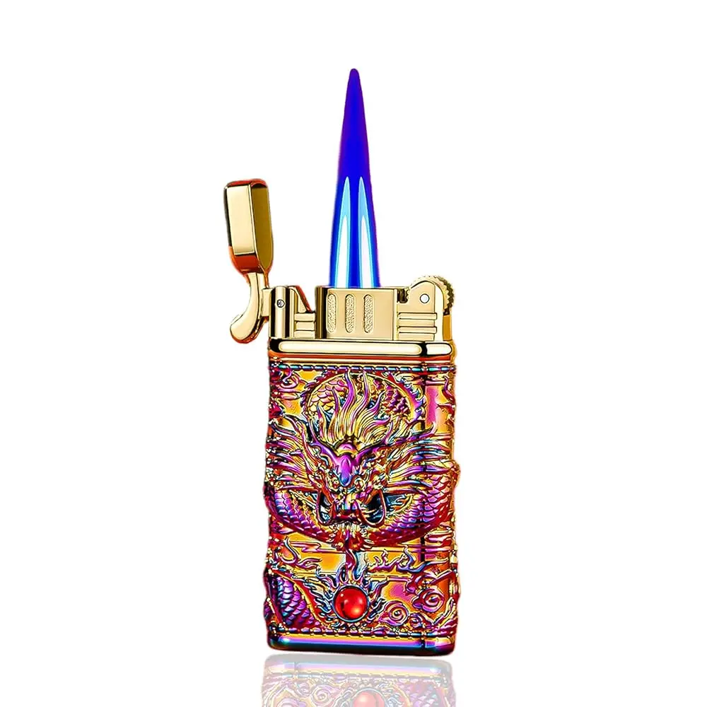 

Ailexpress Recommendation - Carving Dragon Antique Lighter, Vintage Metal Lighters Pretty Aesthetic, Torch Lighter with Adjustab