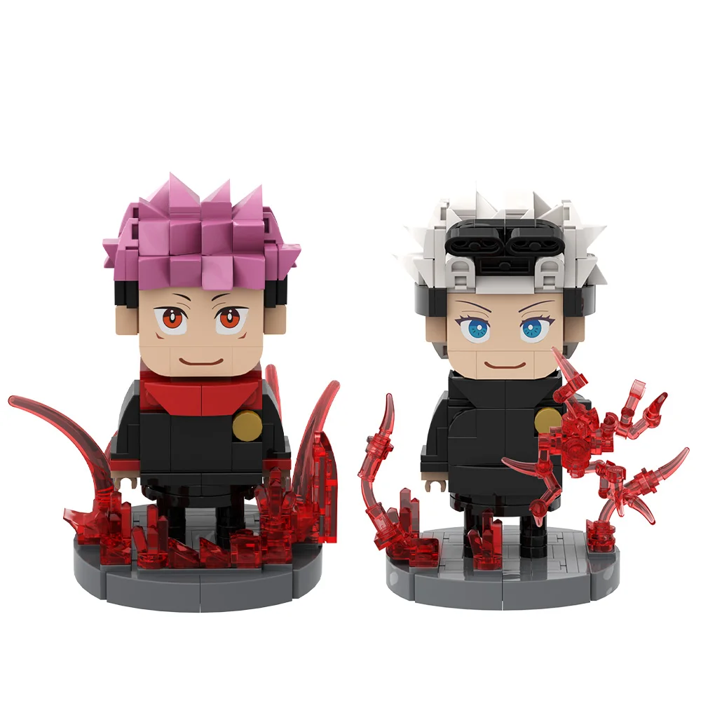 

MOC Jujutsus Kaisen Building Blocks Model Anime Figure Gojo Satoru And Knotweed Brickheadz Bricks Assembly Toys Kids DIY Gifts