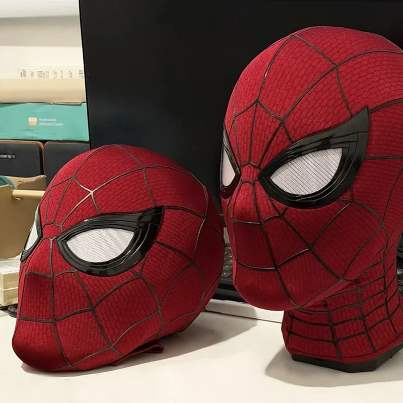 mascara-de-cosplay-de-spider-man-para-adultos-nueva-con-cubierta-trasera-magnetica-tiras-de-telarana-3d-carcasa-de-resina-casco-de-cosplay