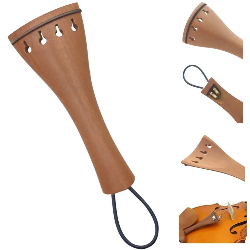 IRIN 4/4 3/4 Violin Tailpiece Jujube Wood Violin Tailpiece with Tail Rope Fiddle Parts Stringed Instrument Parts & Accessories