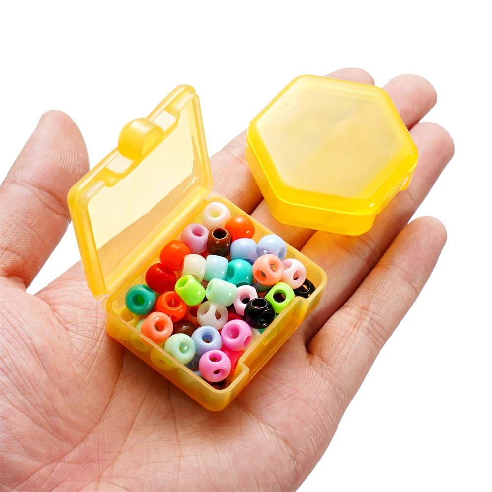 3pcs/Lot Colorful Rhombus Plastic Storage Box Beads Earrings Square Jewelry Container for DIY Craft Jewelry Making Organizer