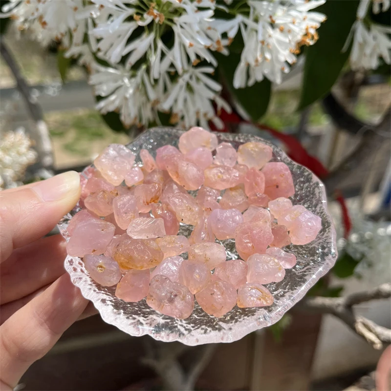 

DHX SW Raw Rough Morganite Stone Natural Pink Healing Gemstone Jewelry Crafting DIY - 100g