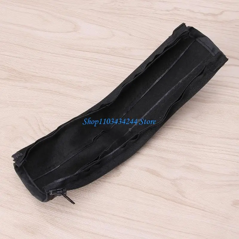 Zipper Closure Baby Pushchair Armrest for Case Handle PU Leather Protective Cove