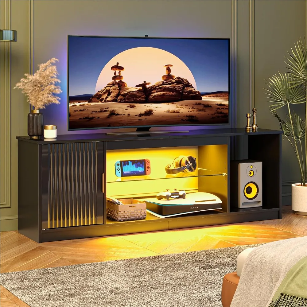 Fluted Tv Stand For… - image
