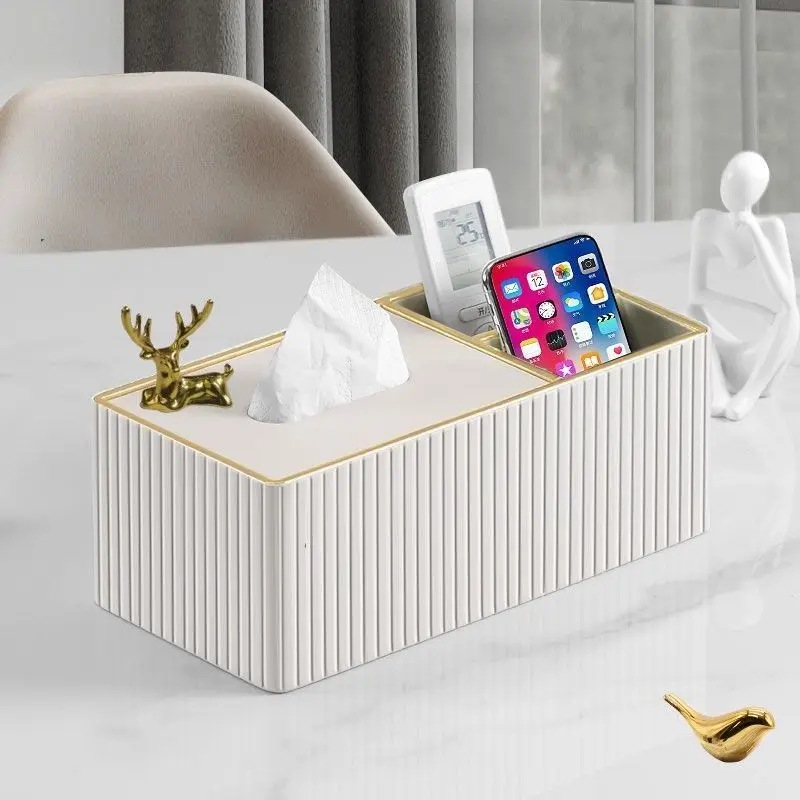 

Modern and Luxurious Tissue Box Cover for Living Room, Coffee Table and Desktop