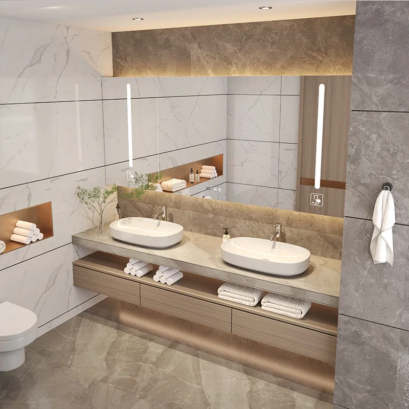 Bathroom Sink with  Luxury Modern Ceramic Basin  Vanity Set