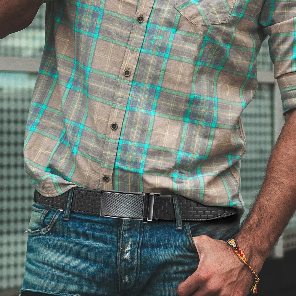 أحزمة رجالي معدنية أوتوماتيكية مشبك العلامة التجارية الشهيرة حزام الرجال جودة حقيقية حزام جلد فاخر للرجال الشهيرة 115 125 150 135 سنتيمتر