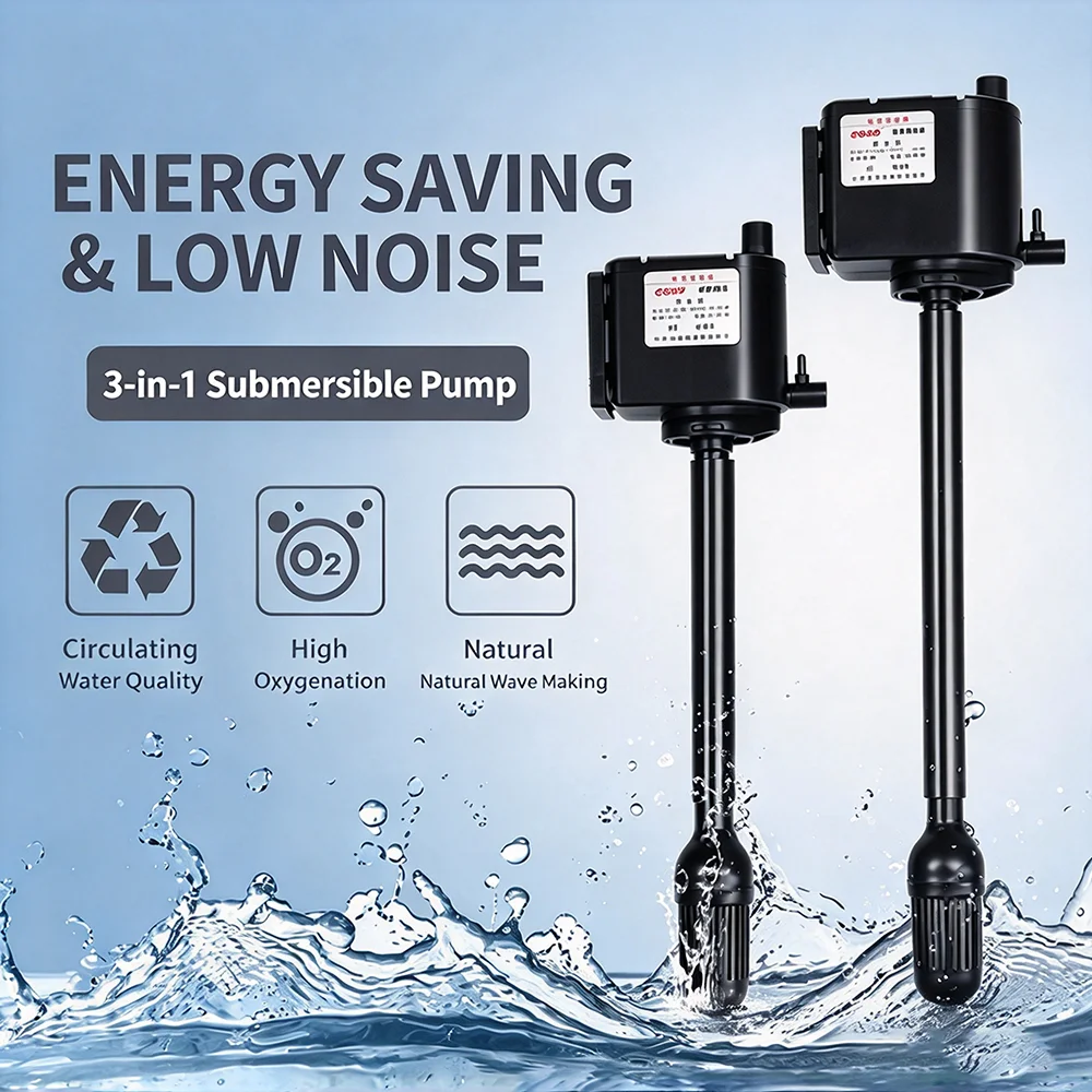 Fish Tank Submersible Pump Three in One AP362 R362M Small Size Small Filter Aquarium Liquid Filter Fish Tank Water Pump