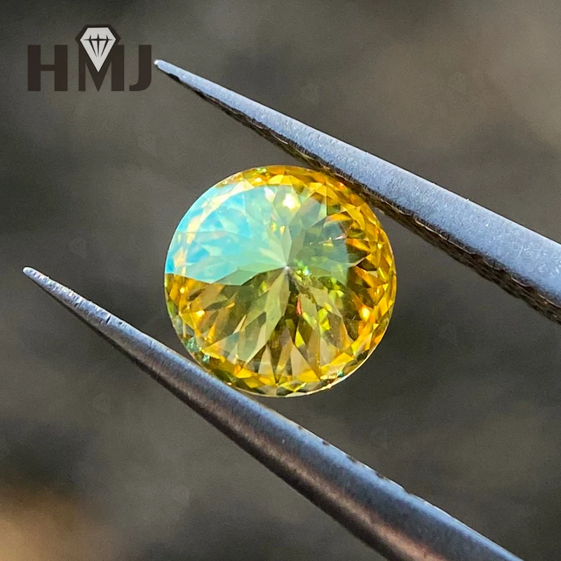 Moissanit-Diamant, mehrfarbig, rund, 100 Facetten, mit GRA-Zertifikat, DIY-Ring, Halskette, Ohrringe für die Schmuckherstellung, Großhandel – Detail 20