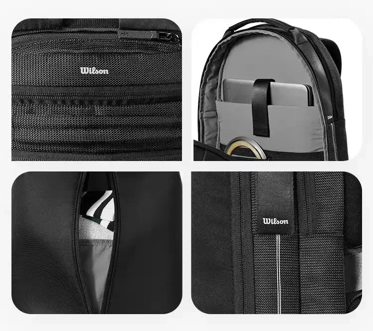 2025 حقيبة ويلسون للتنس RF Tournament Racket Backpack Federer Professional Tennis Backpack حقيبة رياضية متعددة الوظائف