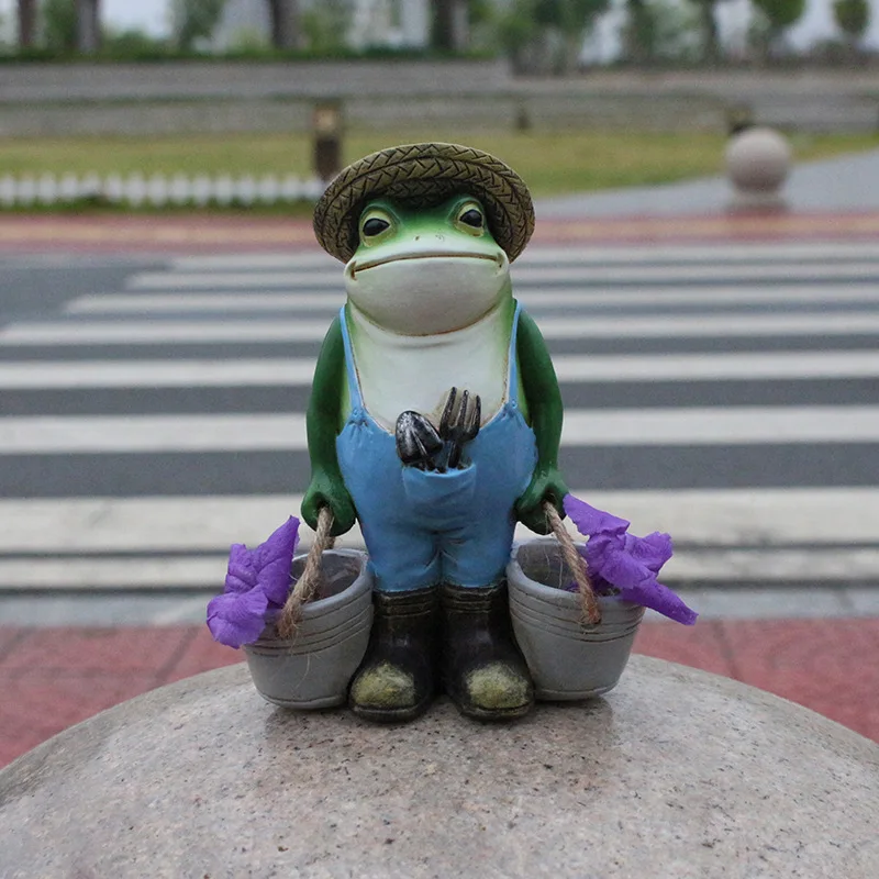 

Маленькие креативные декоративные украшения в виде лягушки для уличного двора, балкона, сада, сочных цветочных горшков-уникальный праздничный подарок